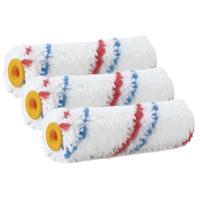 Sorex Muur vacht anti- 3x -spat verfroller - polyester microvezel - pluisvrij -10 x 3.5 cm