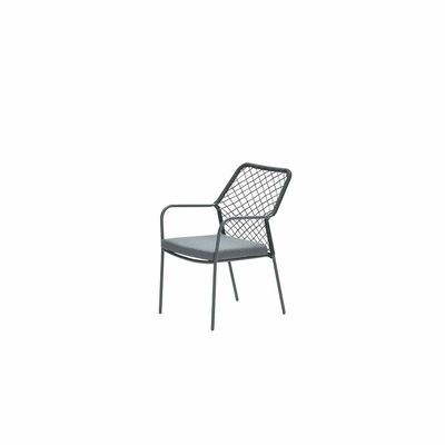 Dido stapelbare tuinstoel rope black