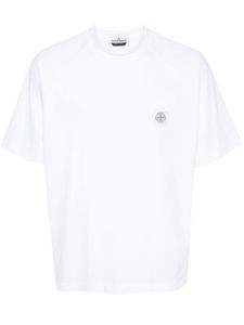 Stone Island t-shirt SS Signature en coton - Blanc