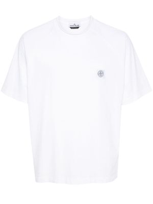 Stone Island t-shirt SS Signature en coton - Blanc