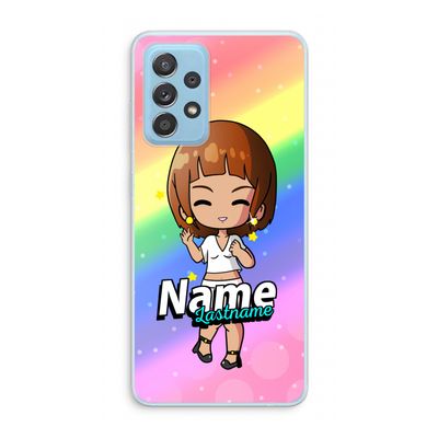 Chibi Maker vrouw: Samsung Galaxy A73 Transparant Hoesje