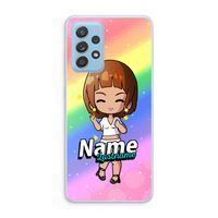 Chibi Maker vrouw: Samsung Galaxy A73 Transparant Hoesje