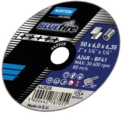 NORTON Rough cut 50x6x6.35mm bluefire