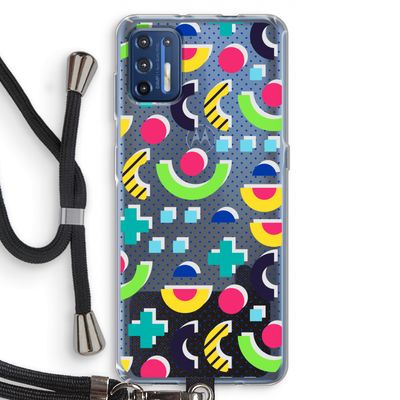 8-bit N°1: Motorola Moto G9 Plus Transparant Hoesje met koord