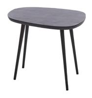 Light & Living Bijzettafel 'Puno' 56 x 44cm, kleur Mat Zwart