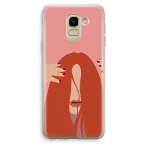 Woke up like this: Samsung Galaxy J6 (2018) Transparant Hoesje