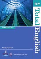 New Total English Elementary. Students' Book (with Active Book CD-ROM) & MyLab (Paperback) New Total English Elementary. Students' Book (with Active Book CD-ROM) & MyLab (Paperback)