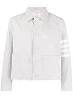 Thom Browne veste Unconstructed 4-Bar - Gris - thumbnail