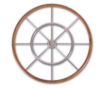 Stazo Hoepelstuurwiel 15 Rvs/teak 90 Cm 90 Cm
