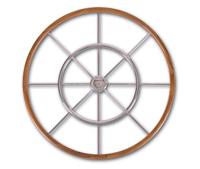 Stazo Hoepelstuurwiel 15 Rvs/teak 90 Cm 90 Cm