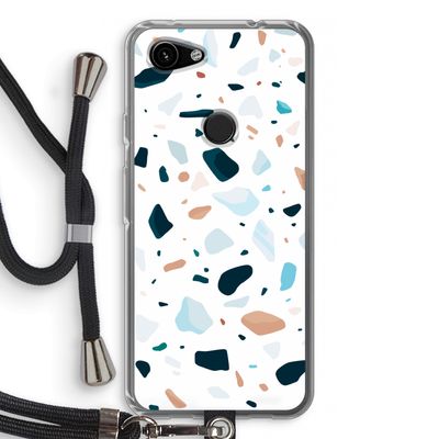 Terrazzo N°13: Pixel 3a Transparant Hoesje met koord