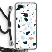 Terrazzo N°13: Pixel 3a Transparant Hoesje met koord