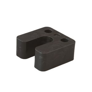 Drukplaat met sleuf zwart 30 70x70 KS