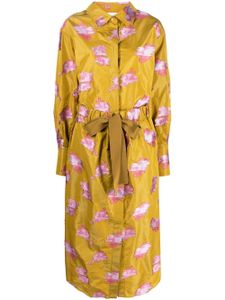 Patou robe-chemise à broderies - Jaune