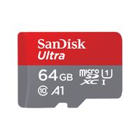 SanDisk Ultra microSD flashgeheugen 64 GB MicroSDHC UHS-I Klasse 10