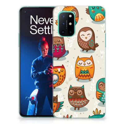 OnePlus 8T | TPU Hoesje | Vrolijke Uilen