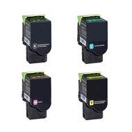Huismerk Lexmark 74C2SK0/C0/M0/Y0 Toners Multipack (zwart en 3 kleuren)