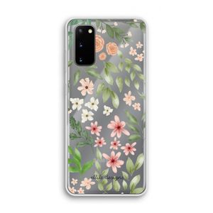 Botanical sweet flower heaven: Samsung Galaxy S20 Transparant Hoesje