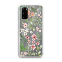Botanical sweet flower heaven: Samsung Galaxy S20 Transparant Hoesje