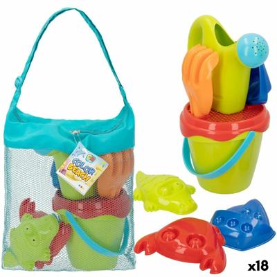 Strandspeelgoedset Colorbaby Polypropyleen (18 Stuks)