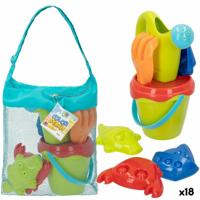 Strandspeelgoedset Colorbaby Polypropyleen (18 Stuks)