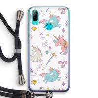 Fantasiewereld: Huawei P Smart (2019) Transparant Hoesje met koord