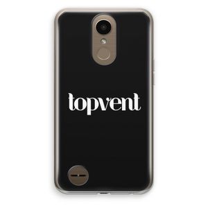 Topvent Zwart: LG K10 (2017) Transparant Hoesje