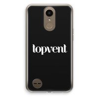 Topvent Zwart: LG K10 (2017) Transparant Hoesje