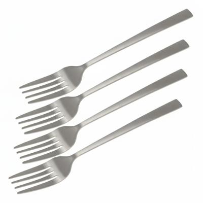 Bellatio design Gebaksvorkjes - 24x stuks - zilver - RVS - taartvorkjes - 15 cm Bellatio design Gebaksvorkjes - 24x stuks - zilver - RVS - taartvorkjes - 15 cm