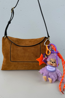 Shouia bag charm Kiki Pastel 40 paars/oranje