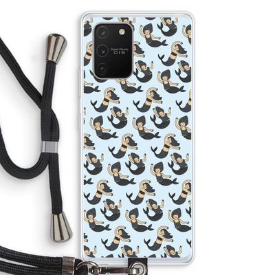 Zeemeermin: Samsung Galaxy S10 Lite Transparant Hoesje met koord