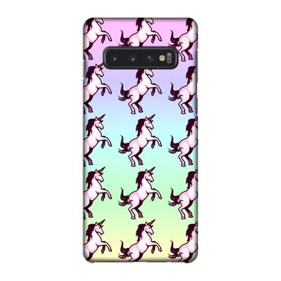 Musketon Unicorn: Samsung Galaxy S10 4G Volledig Geprint Hoesje