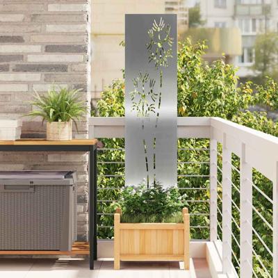 Tuin Privacy Screen Zilver 32 x 140 cm Gegalvaniseerd staal