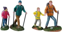 Lemax father and daughter hikers s/4 kerstdorp figuur type 5 Vail Village 2024