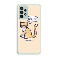 Miauw: Samsung Galaxy A52s 5G Transparant Hoesje Miauw: Samsung Galaxy A52s 5G Transparant Hoesje