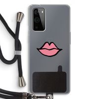 Kusje: OnePlus 9 Pro Transparant Hoesje met koord
