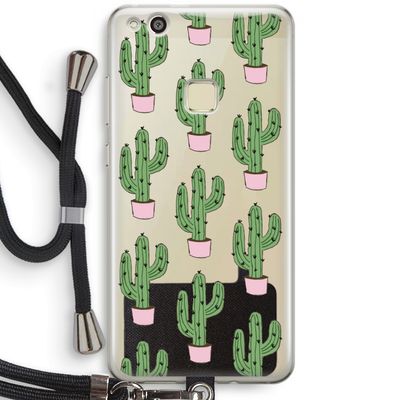 Cactus Lover: Huawei Ascend P10 Lite Transparant Hoesje met koord