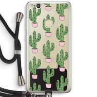 Cactus Lover: Huawei Ascend P10 Lite Transparant Hoesje met koord
