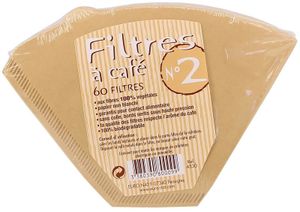 Euro Nat Koffiefilters no.2 bio (60 st)