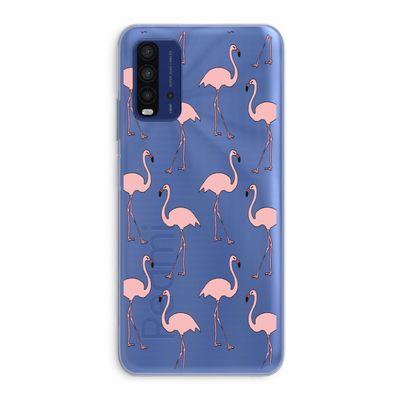 Anything Flamingoes: Xiaomi Redmi 9T Transparant Hoesje