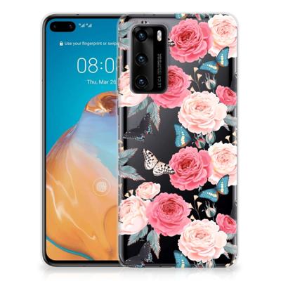 Huawei P40 | TPU Case | Butterfly Roses Huawei P40 | TPU Case | Butterfly Roses