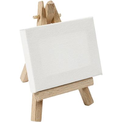 Creativ Company Gespannen canvas, afm 8x6x1 cm, wit, 1 stuk