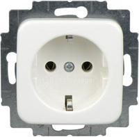 Busch-Jaeger wandcontactdoos randaarde wit glans 20 EUC-214-503