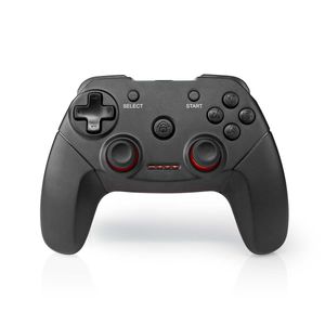 Nedis Gamepad | Draadloos | Batterij Gevoed | PC | Aantal knoppen: 11 | Kabellengte: 1.00 m | Zwart - GGPDW110BK