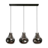 Hoyz Collection - Hanglamp 3L Dent Glass - Artic Zwart - thumbnail