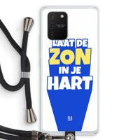 Laat de zon in je hart: Samsung Galaxy S10 Lite Transparant Hoesje met koord