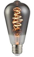 Nordlux LED ST64 E27 5-15W 1800K filament spiraal grey dimbaar - 2760085