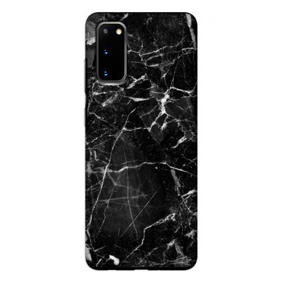 Zwart Marmer 2: Samsung Galaxy S20 Tough Case