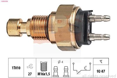 Temperatuurschakelaar, radiateurventilator 1850036