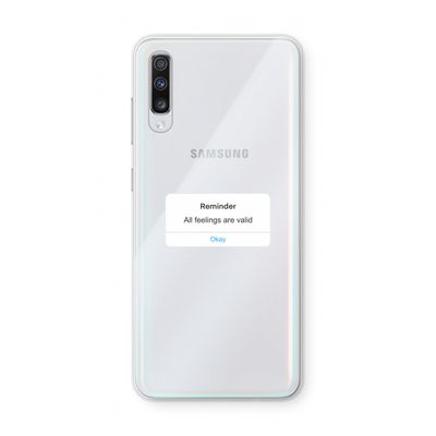 Reminder: Samsung Galaxy A70 Transparant Hoesje